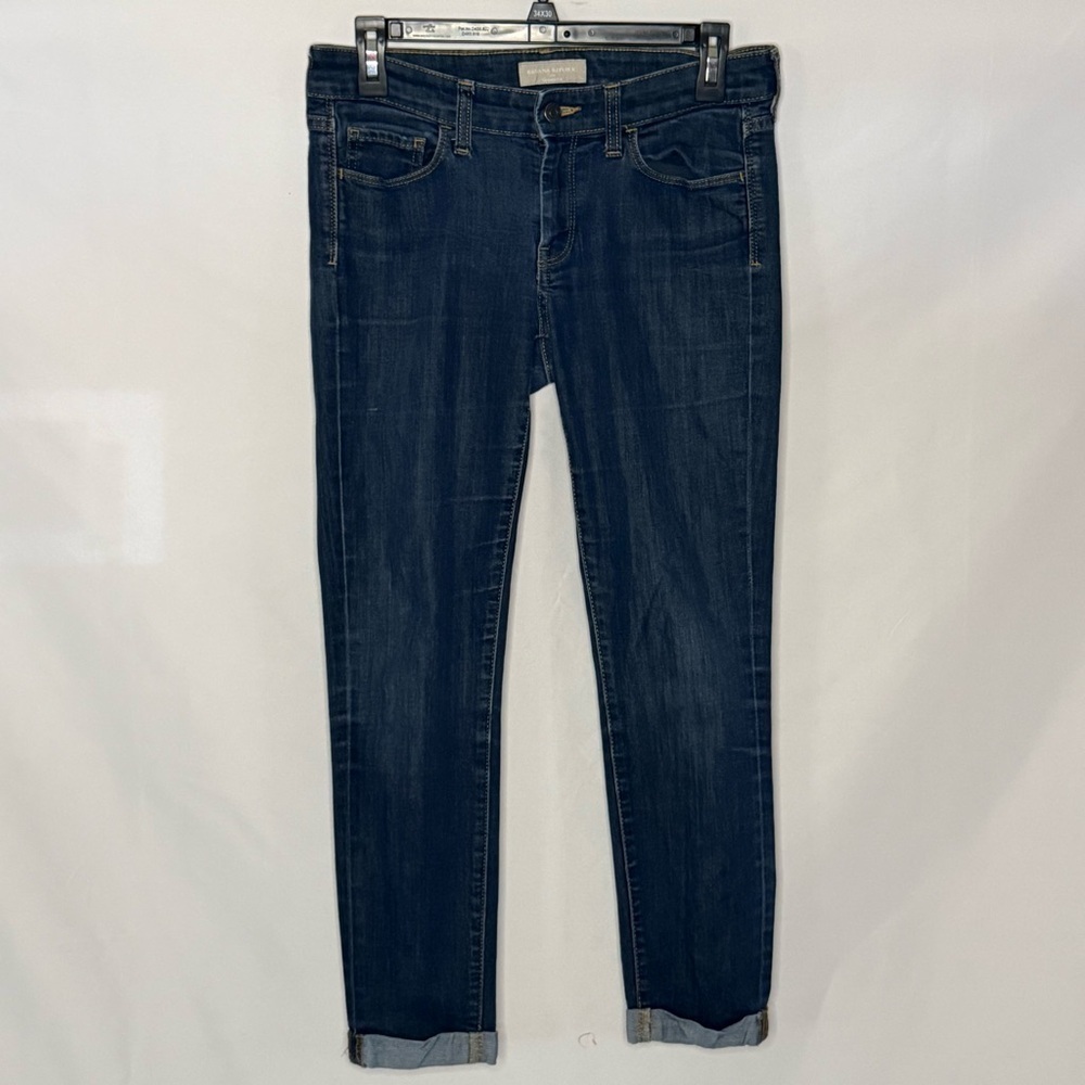 Banana Republic Skinny Mid-Rise Dark Wash Jeans | Women’s 26 / 2 | EUC